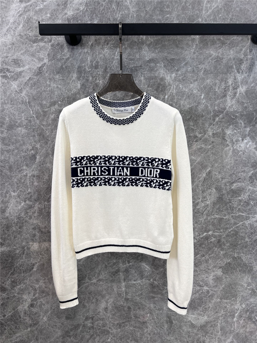 D10r crew neck knitted sweater
