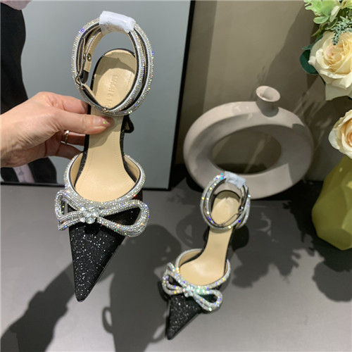 mach and mach bow rhinestone heels