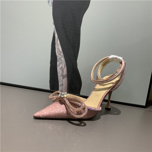 mach and mach bow rhinestone heels