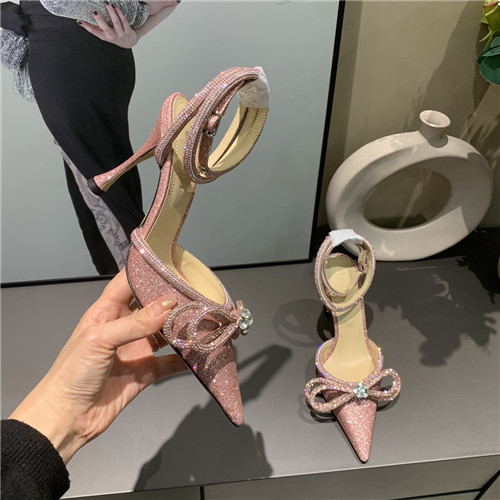 mach and mach bow rhinestone heels