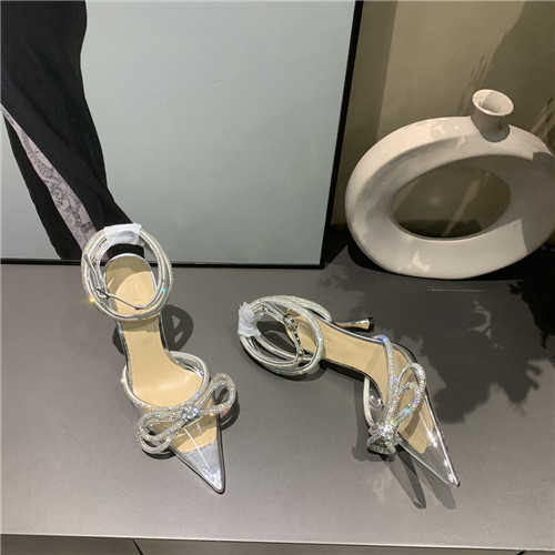 mach and mach bow rhinestone high heels