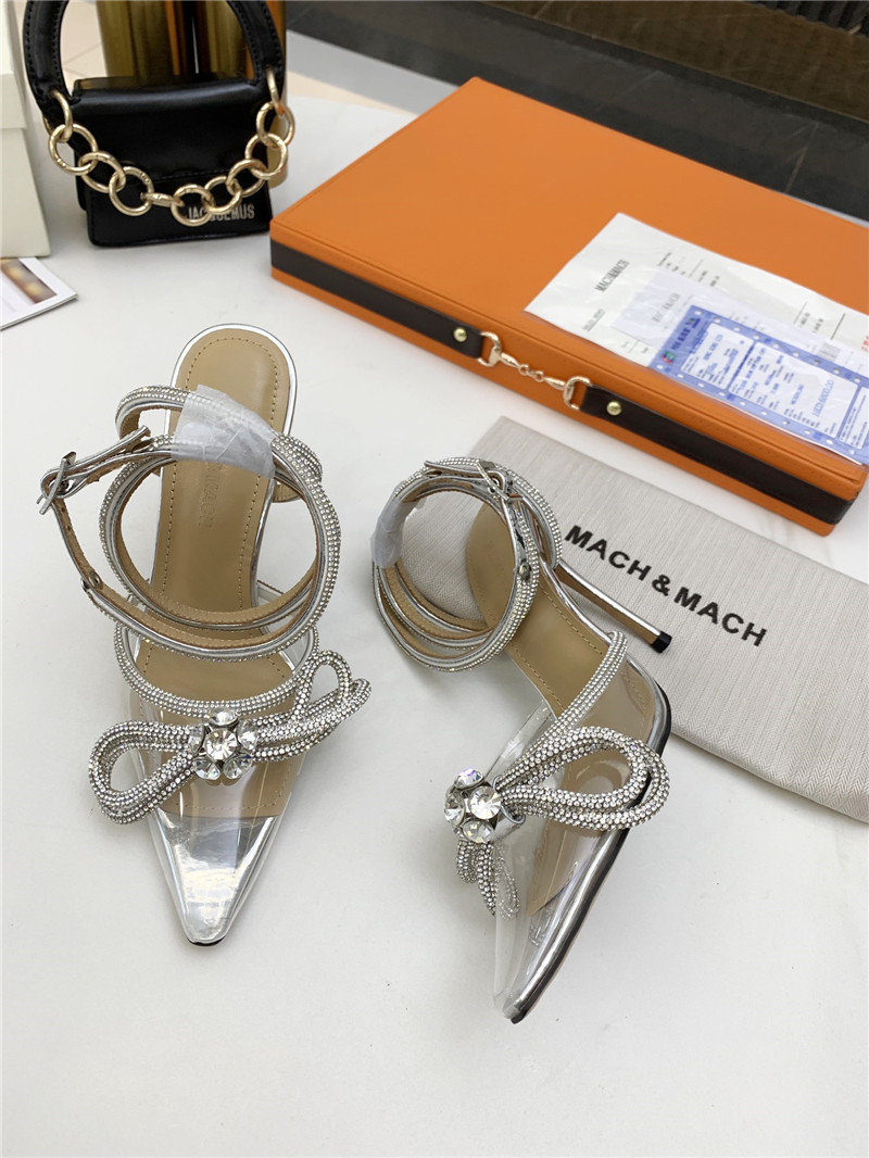 mach & mach bow high heel sandals