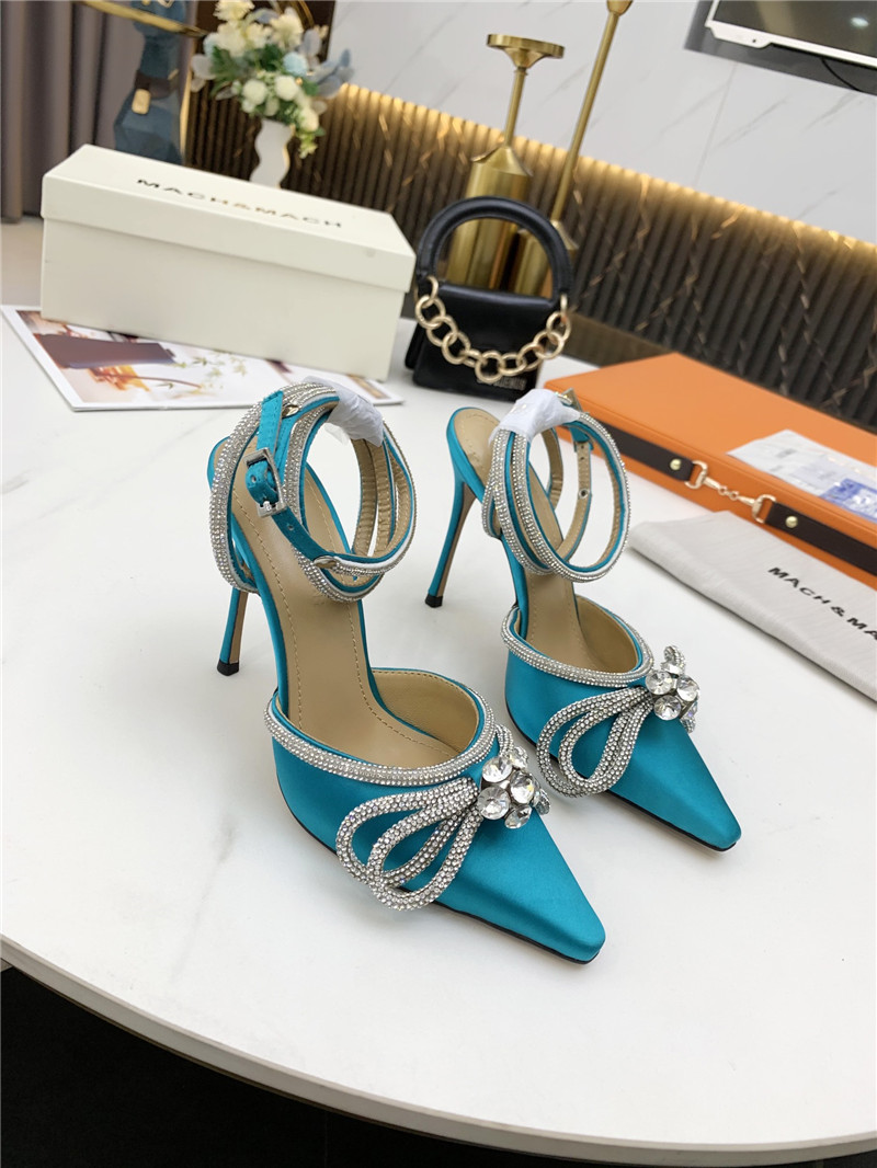 mach & mach bow high heel sandals