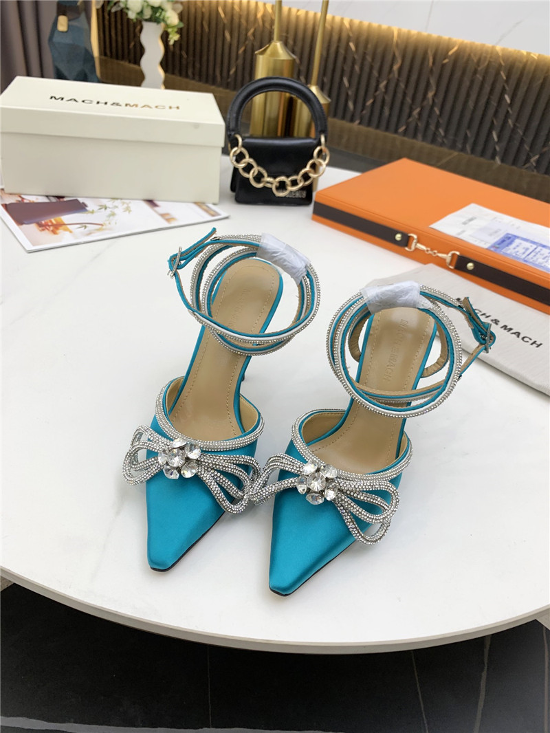 mach & mach bow high heel sandals