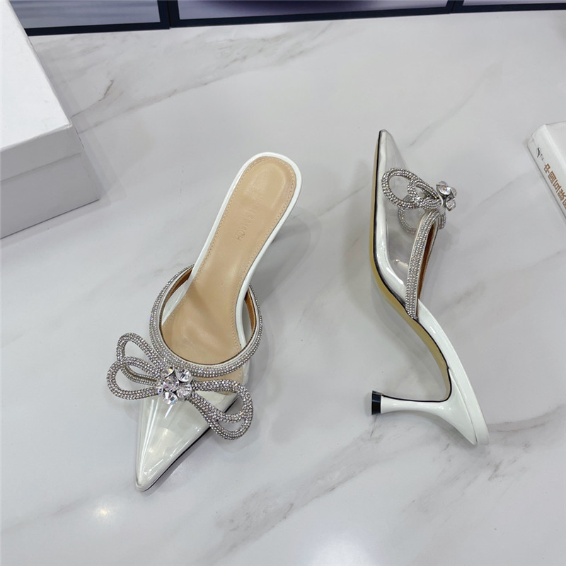mach & mach double crystal heels