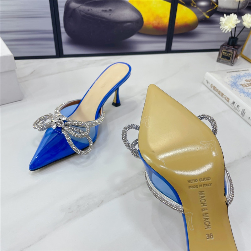 mach & mach double crystal heels