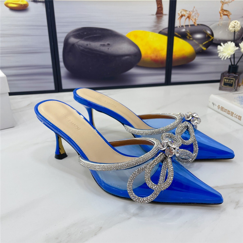 mach & mach double crystal heels