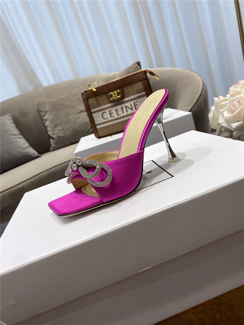 mach & mach rhinestone high heels