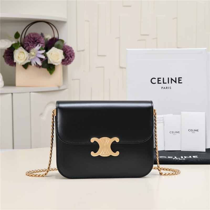 Ce1i*e college medium leather shoulder bag