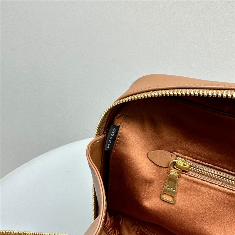 Miu Miu Leather Beau Bag Brown