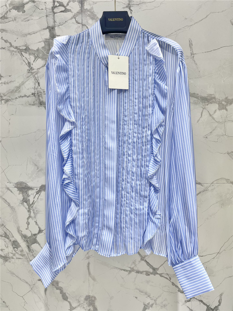 Va1e*ntin0 silk vertical shirt