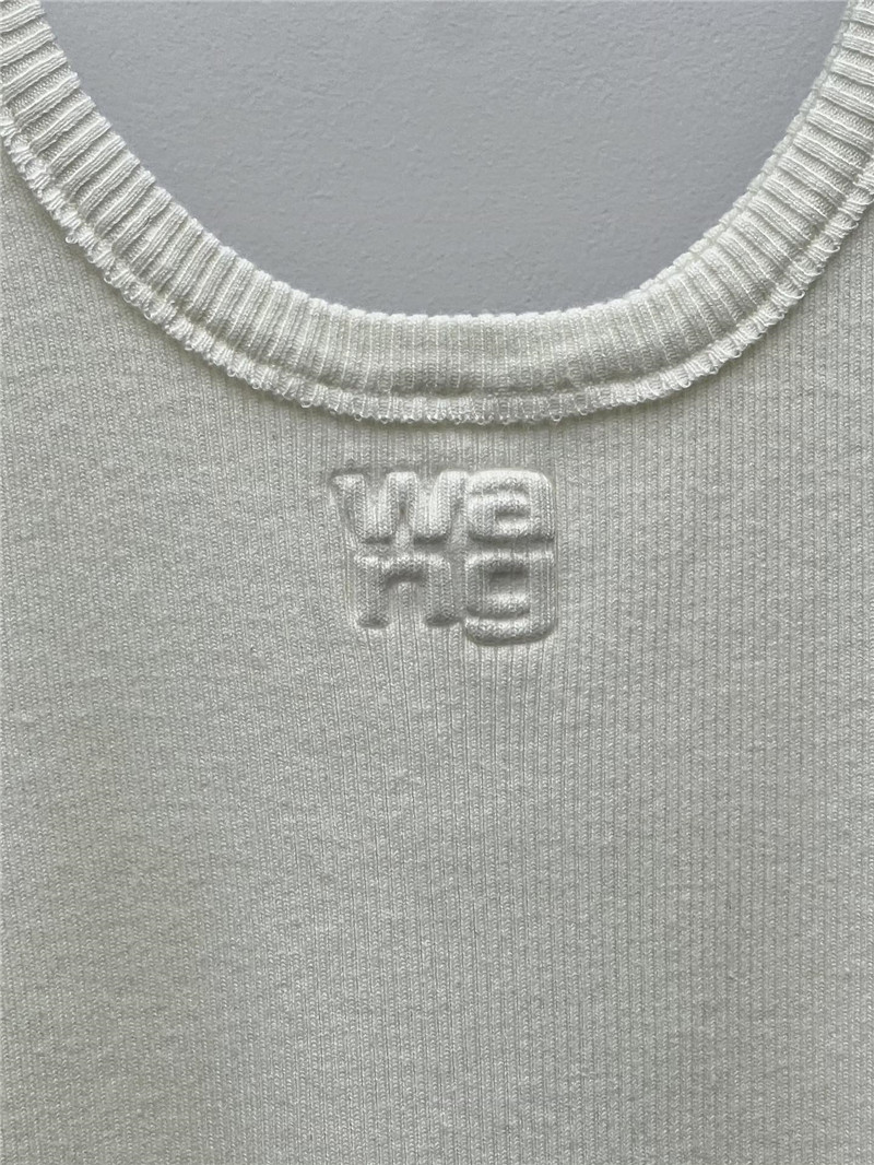 A1exa*der wang logo embossed knitted vest