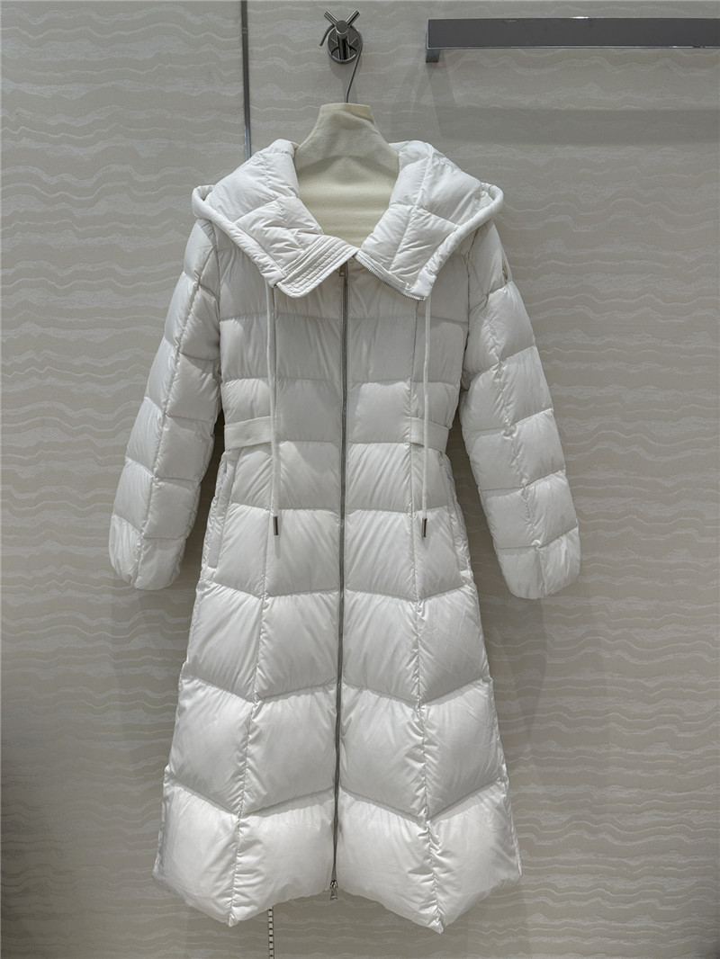 Moncler Long Hooded Down Jacket