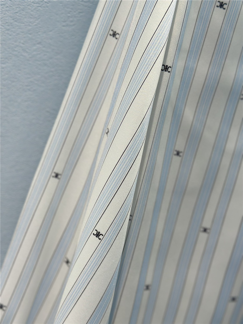 Ce1i*e logo striped arc de triomphe tie shirt
