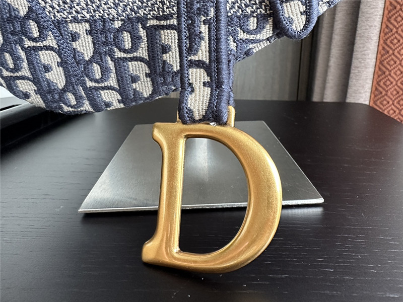 D10r embroidered denim saddle bag