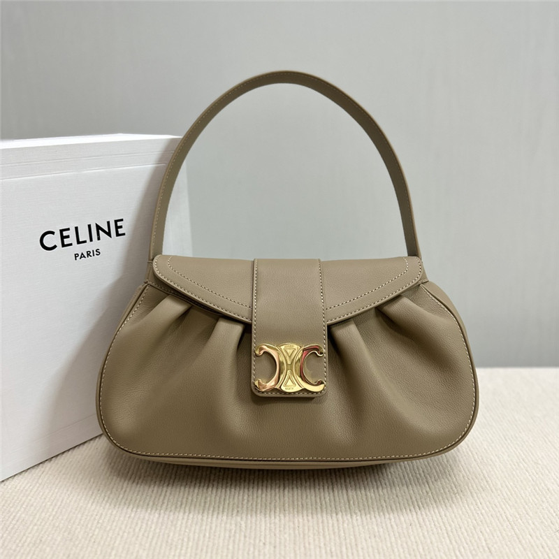 Ce1i*e polly medium leather shoulder bag