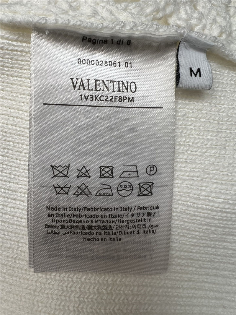 Va1e*ntin0 embroidered long-sleeved sweater