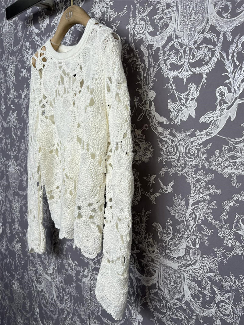 Va1e*ntin0 embroidered long-sleeved sweater