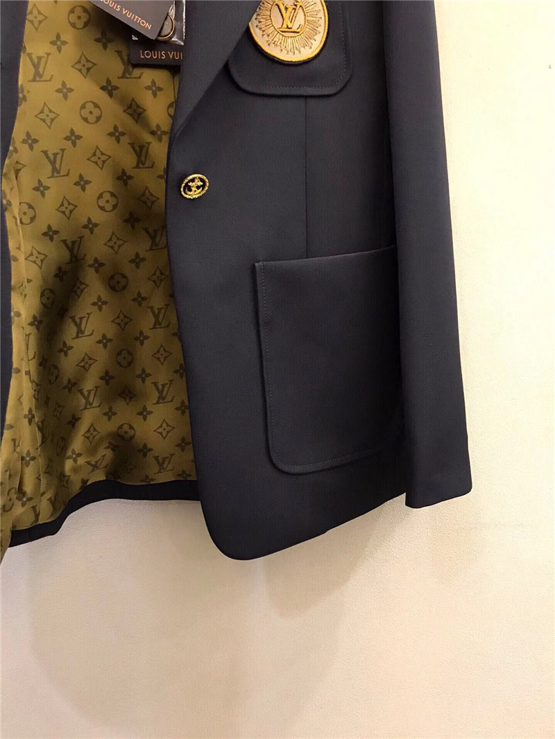 l0vis Vvtt0n lv single-breasted suit jacket