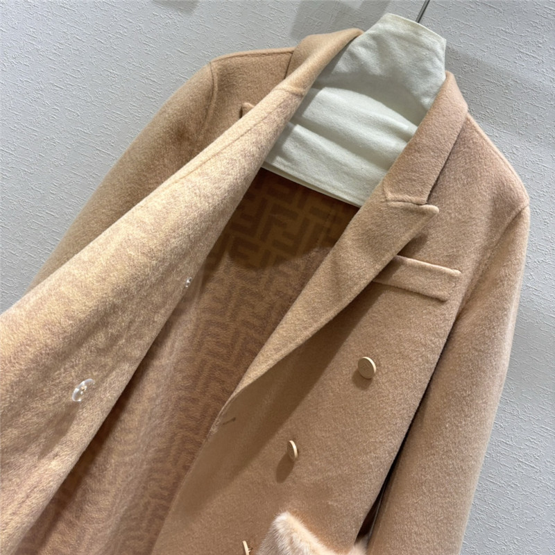 F**di lapel mink coat