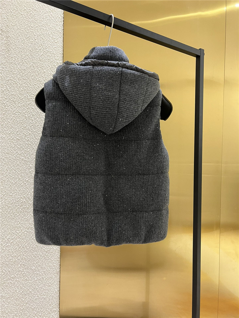 BC cashmere hooded vest