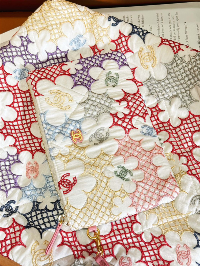 Ch**el flower patterns small 22 bag