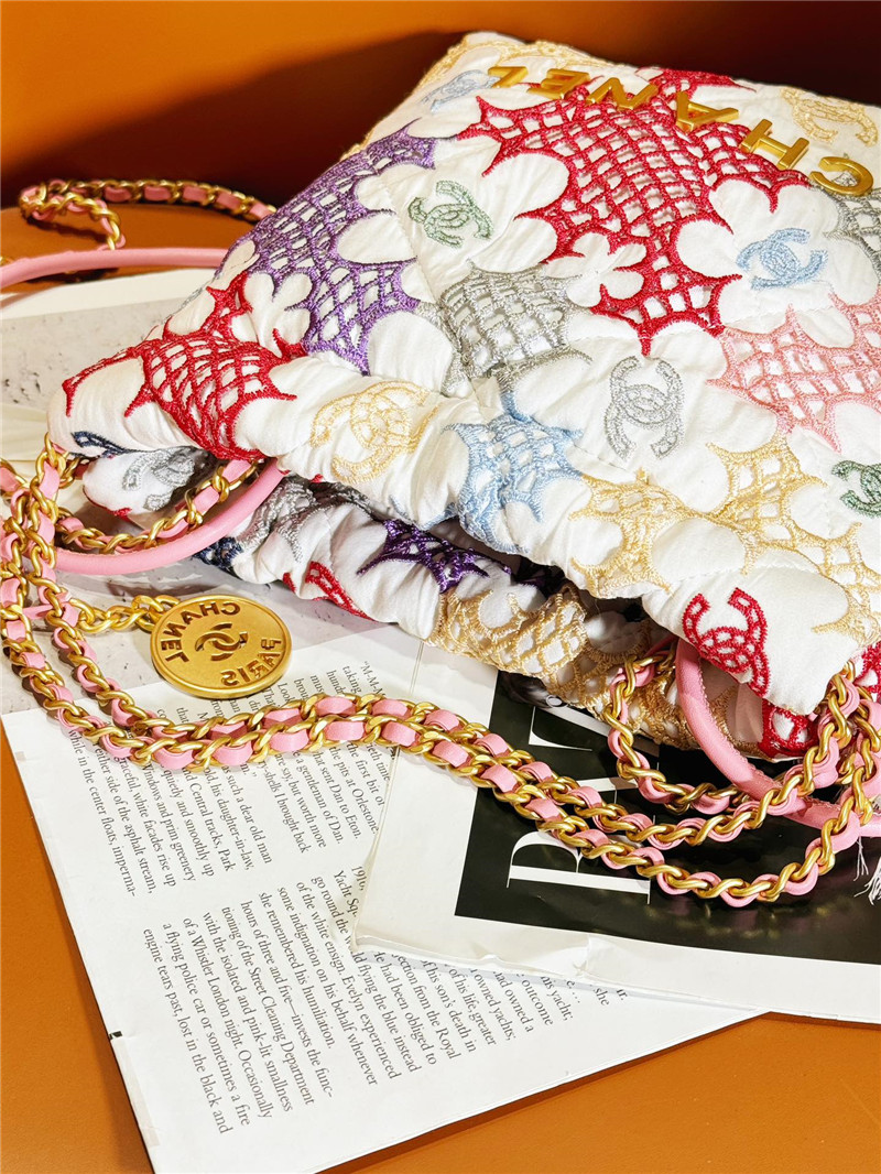 Ch**el flower patterns mini 22 bag