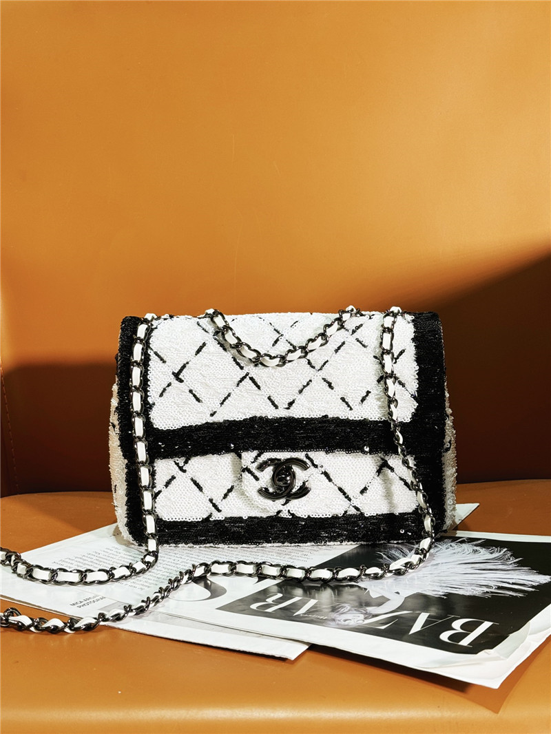 Ch**el sequin cf bag small
