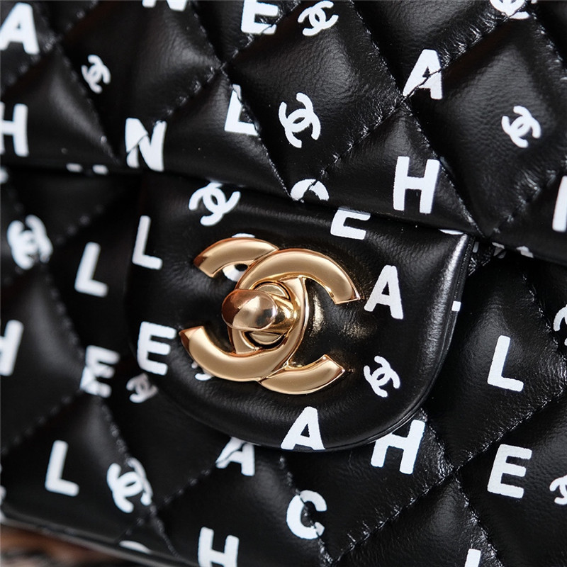 Ch**el limited edition graffiti letter cf bag