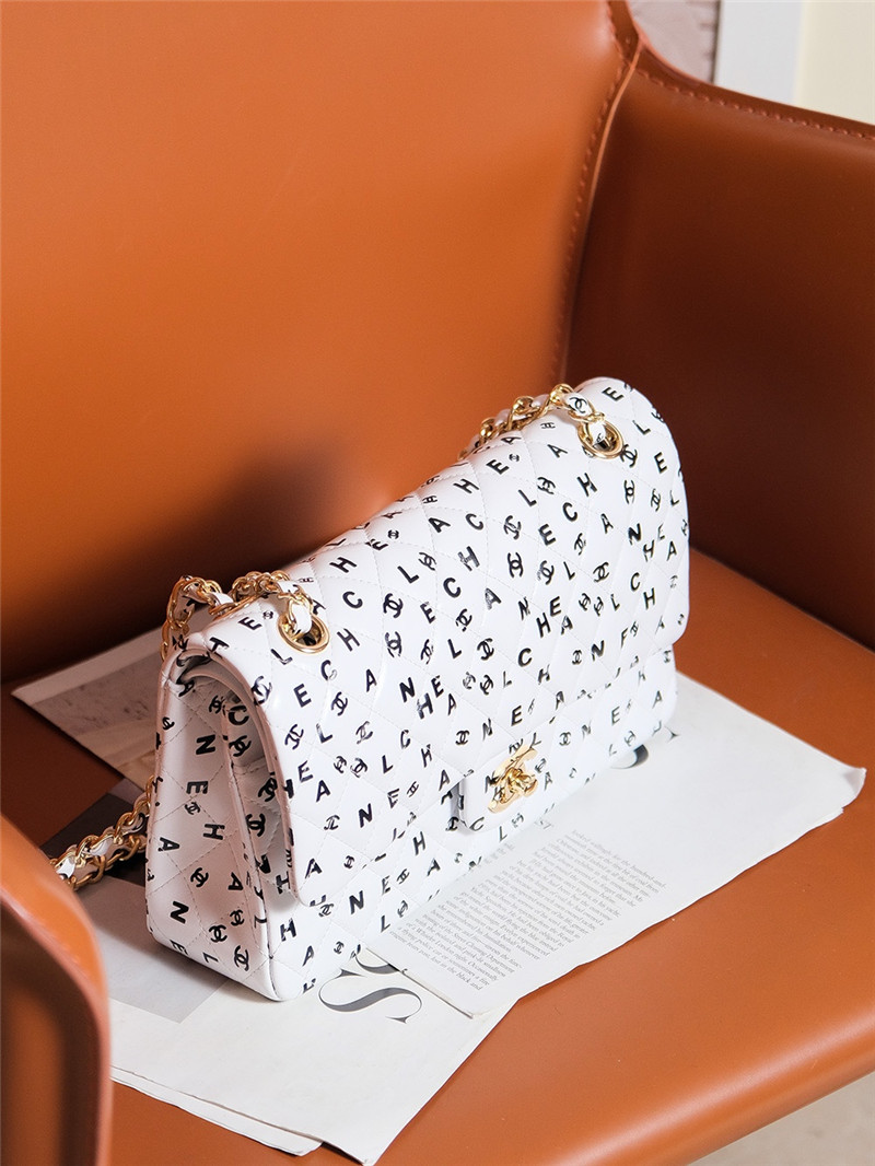 Ch**el limited edition graffiti letter cf bag