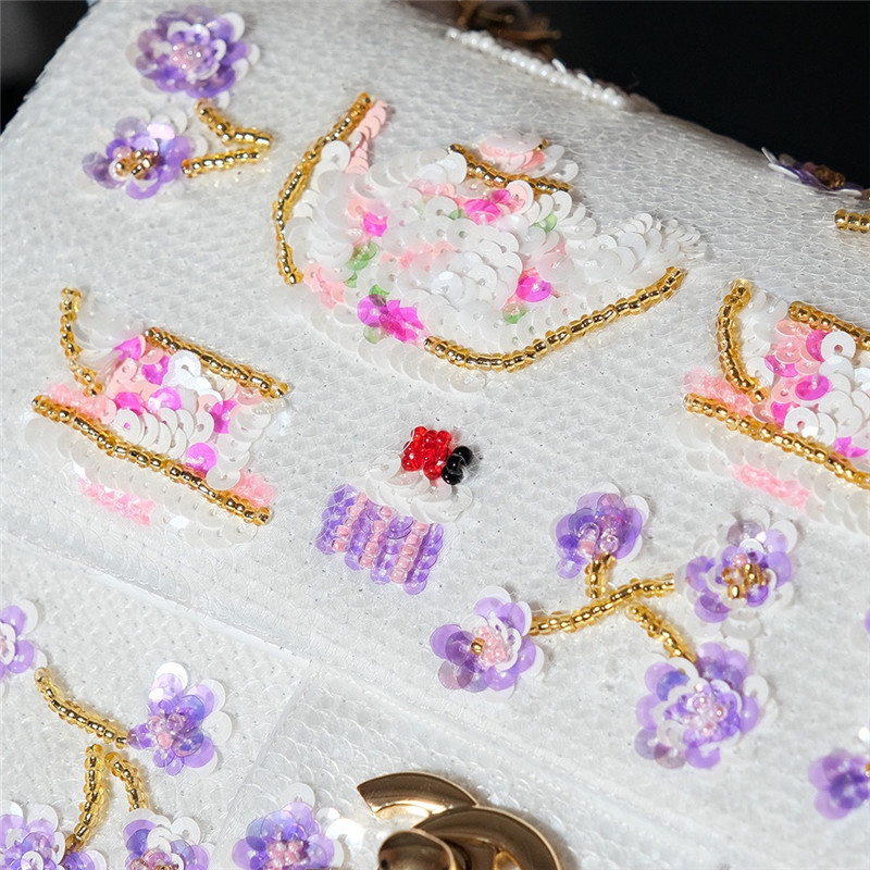 Ch**el sequin cf bag small
