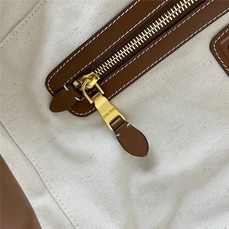Miu Miu Canvas Bowling Bag