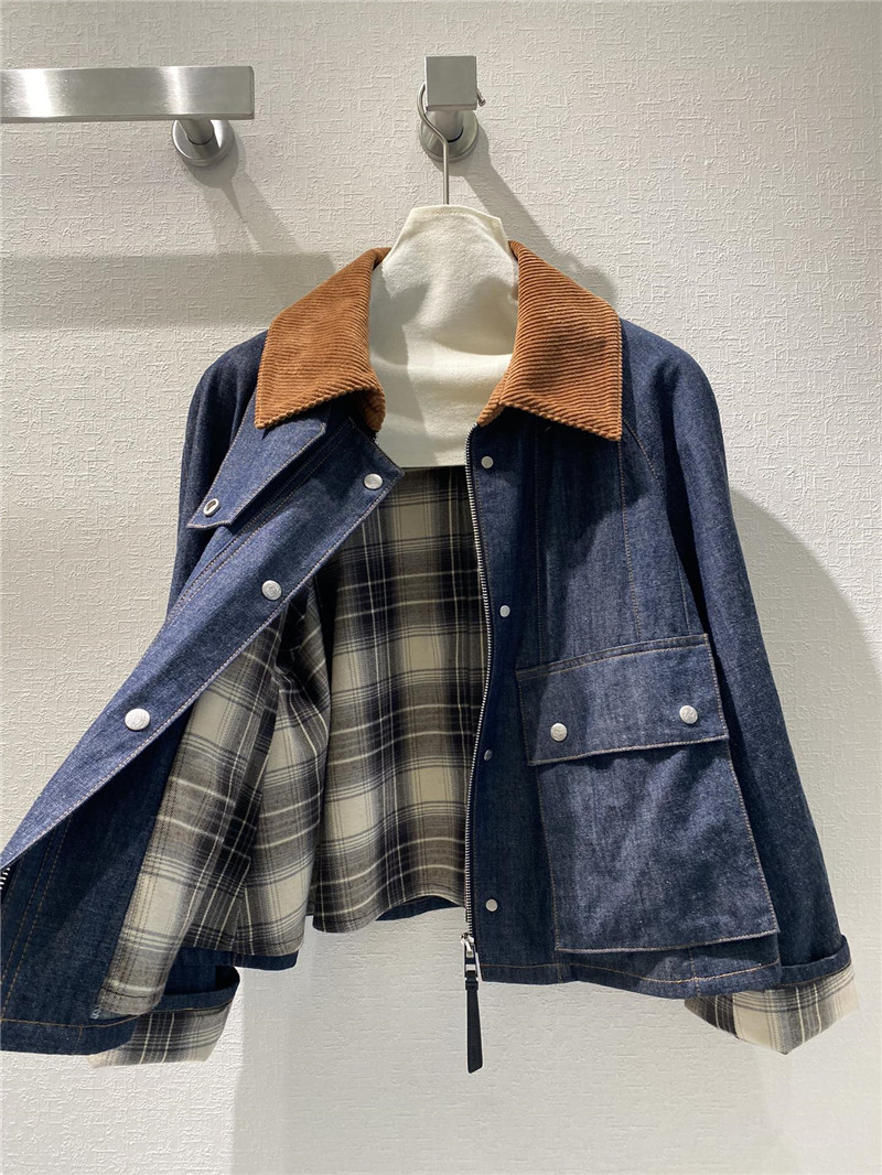 L0ew* thin denim jacket