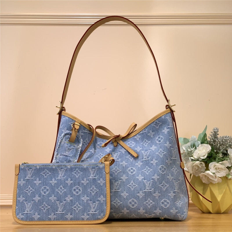 l0vis Vvtt0n lv carryall denim pm bag