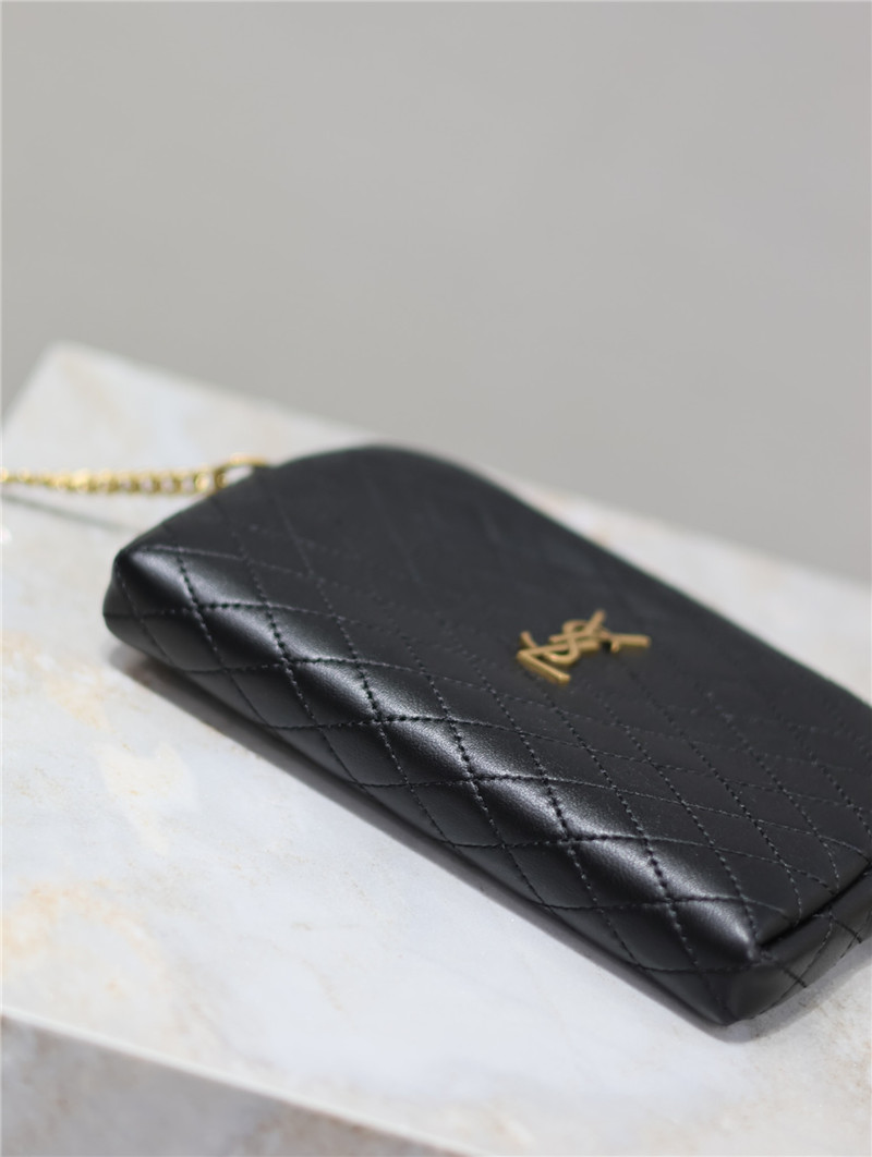 Sa1nt Lau*nt gaby zipped pouch in black