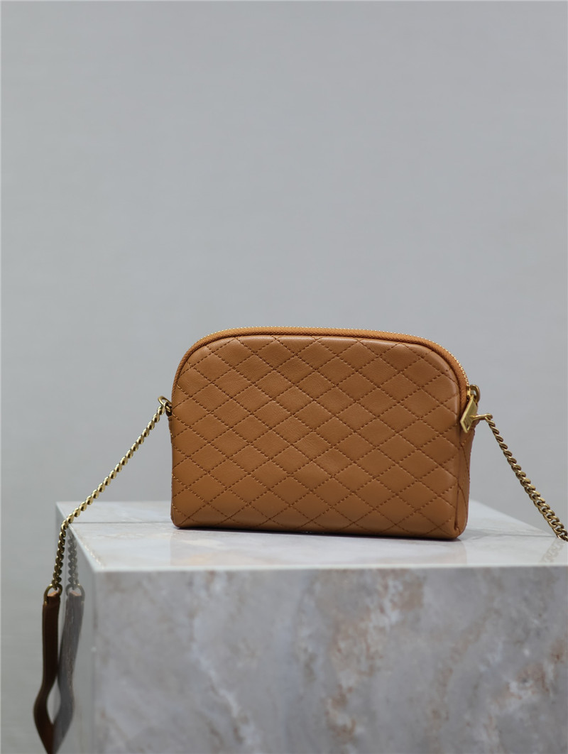 Sa1nt Lau*nt gaby zipped pouch in brown