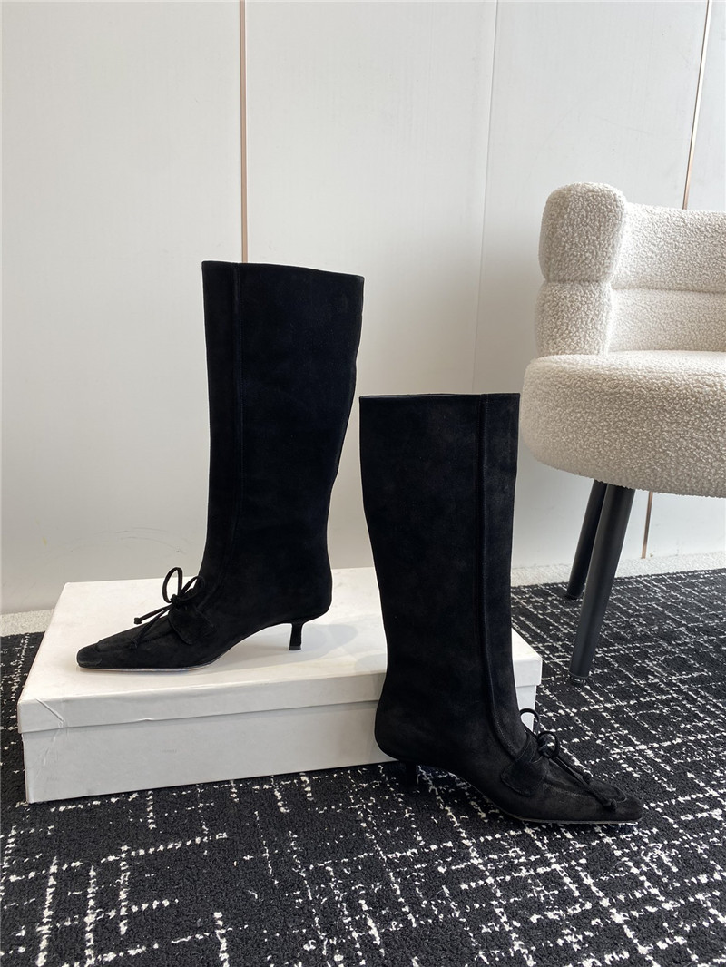 Bv*b*rry storm suede knee-high boots in black