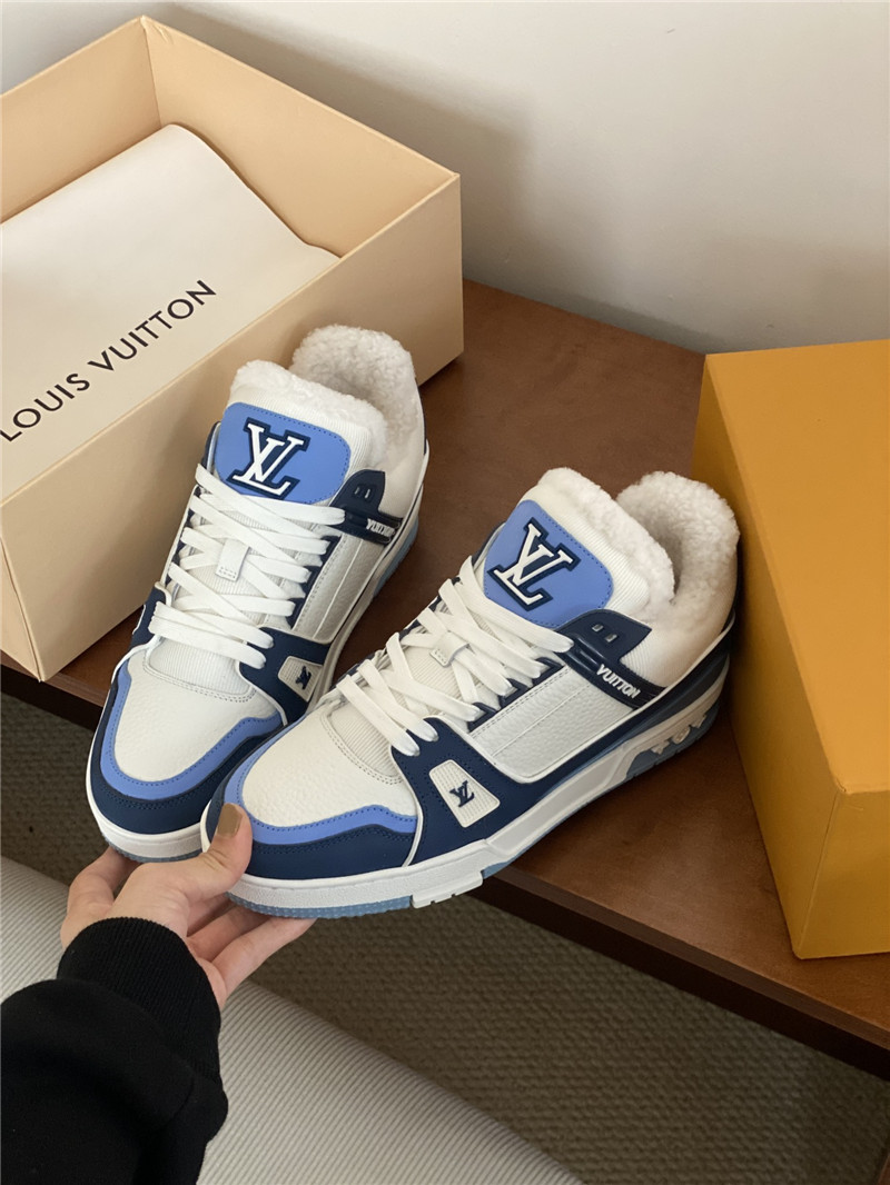 l0vis Vvtt0n lv trainer fur sneakers in blue