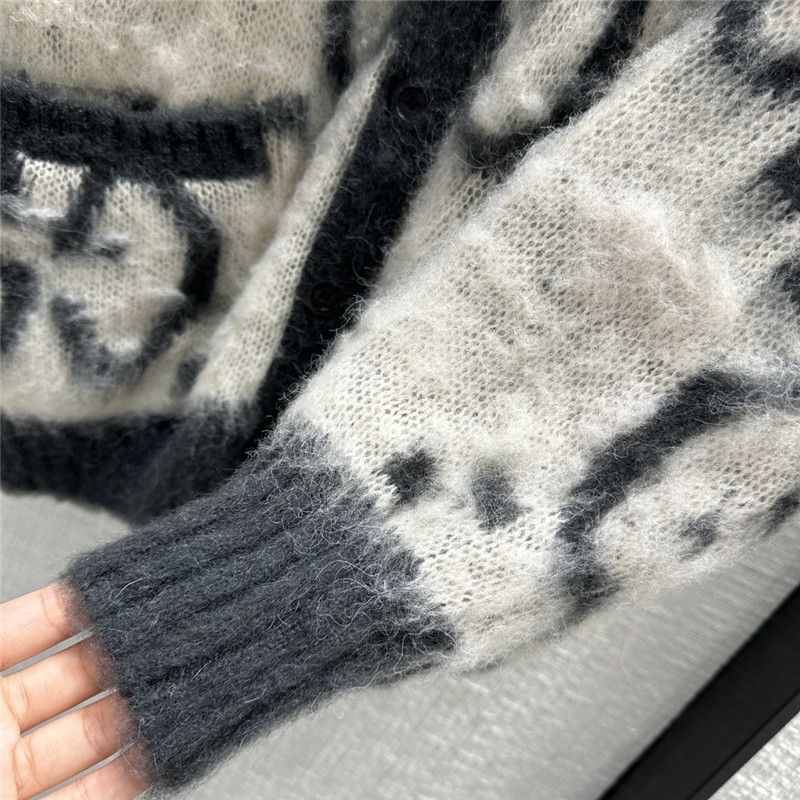 Gvc*1 gg black mohair cardigan jacket