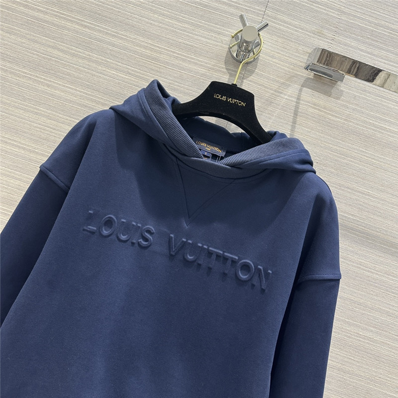 l0vis Vvtt0n lv blue hooded logo sweatshirt suit