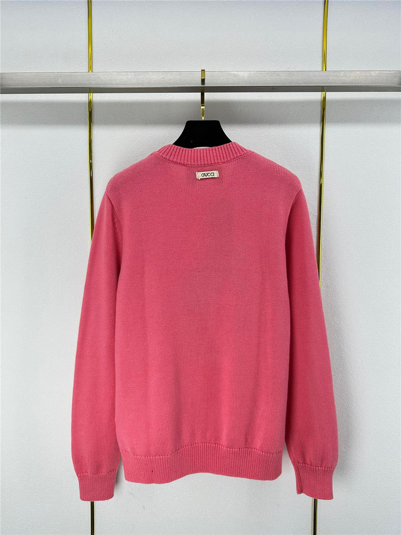 Gvc*1 pink dragon appliqu¨¦ sweater