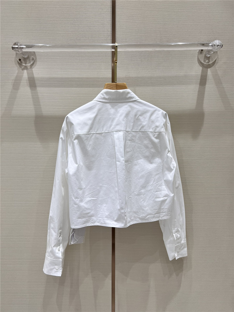 Givenchy new embroidered cotton shirt