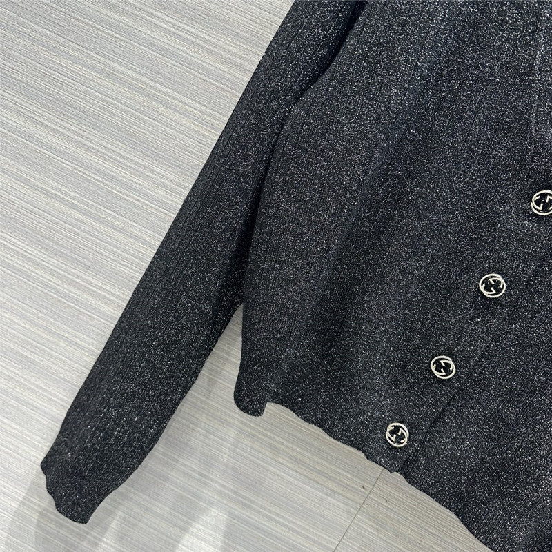 Gvc*1 silk knitted cardigan sweater