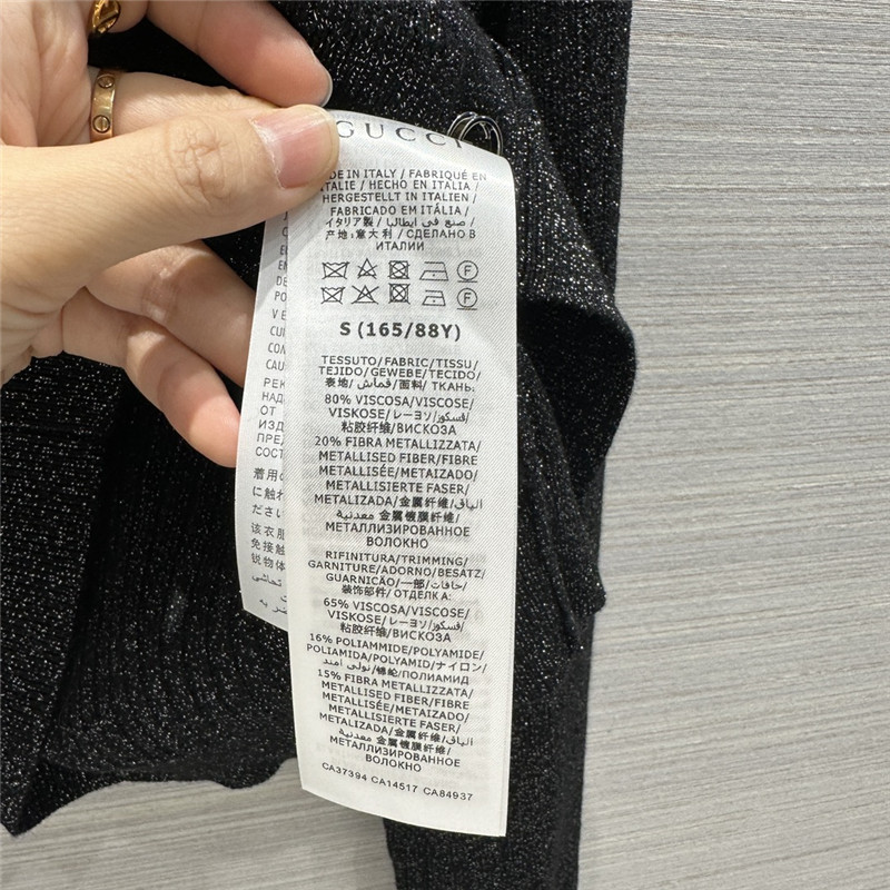 Gvc*1 silk knitted cardigan sweater