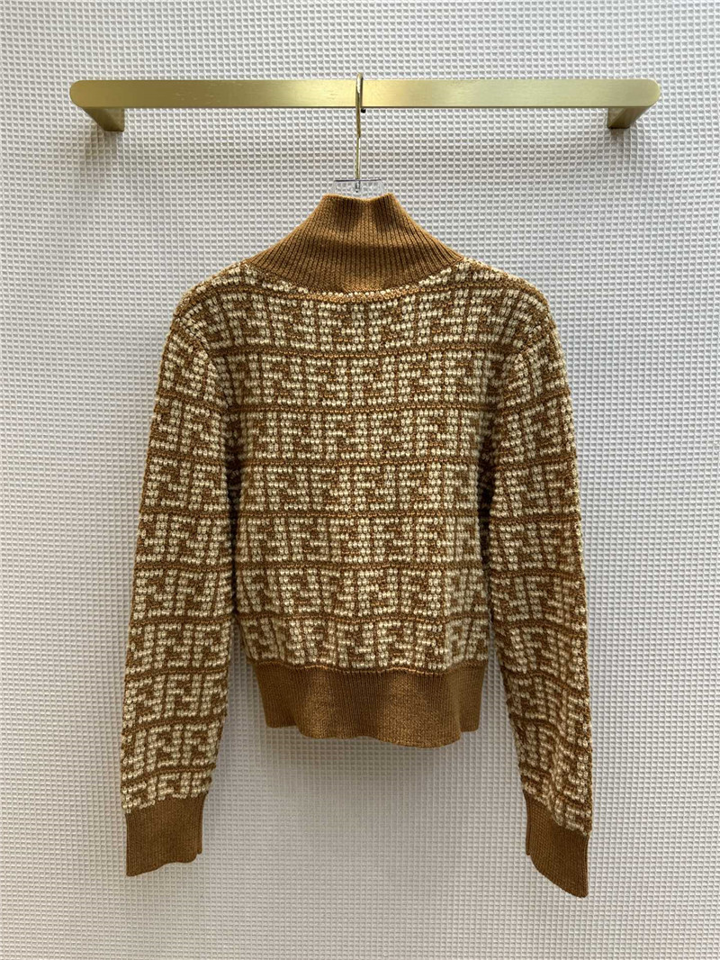 F**di ff jacquard turtleneck sweater