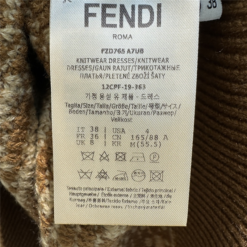 F**di ff jacquard turtleneck sweater