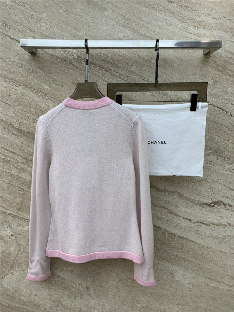 Ch**el macaron color cardigan in pink