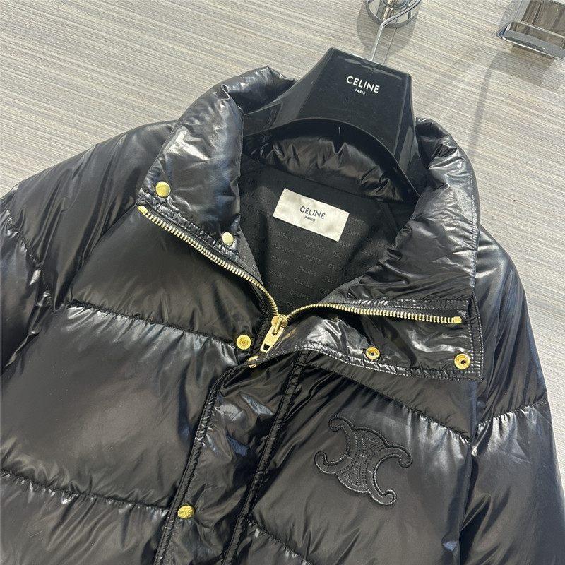 Ce1i*e arc de triomphe embroidered down jacket