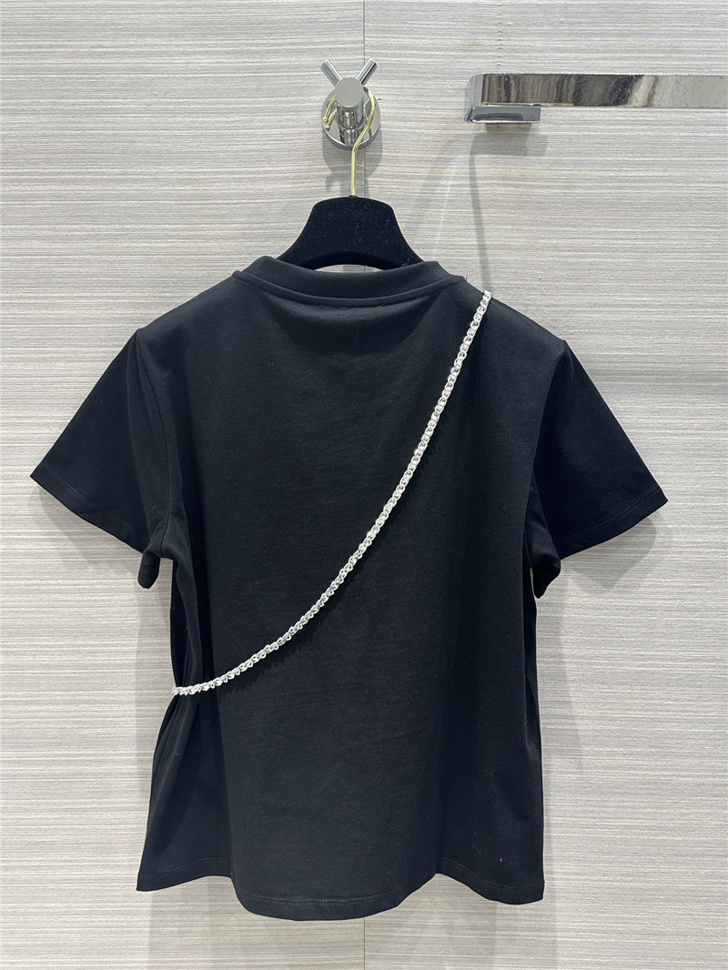 Ch**el star bag pure cotton t-shirt