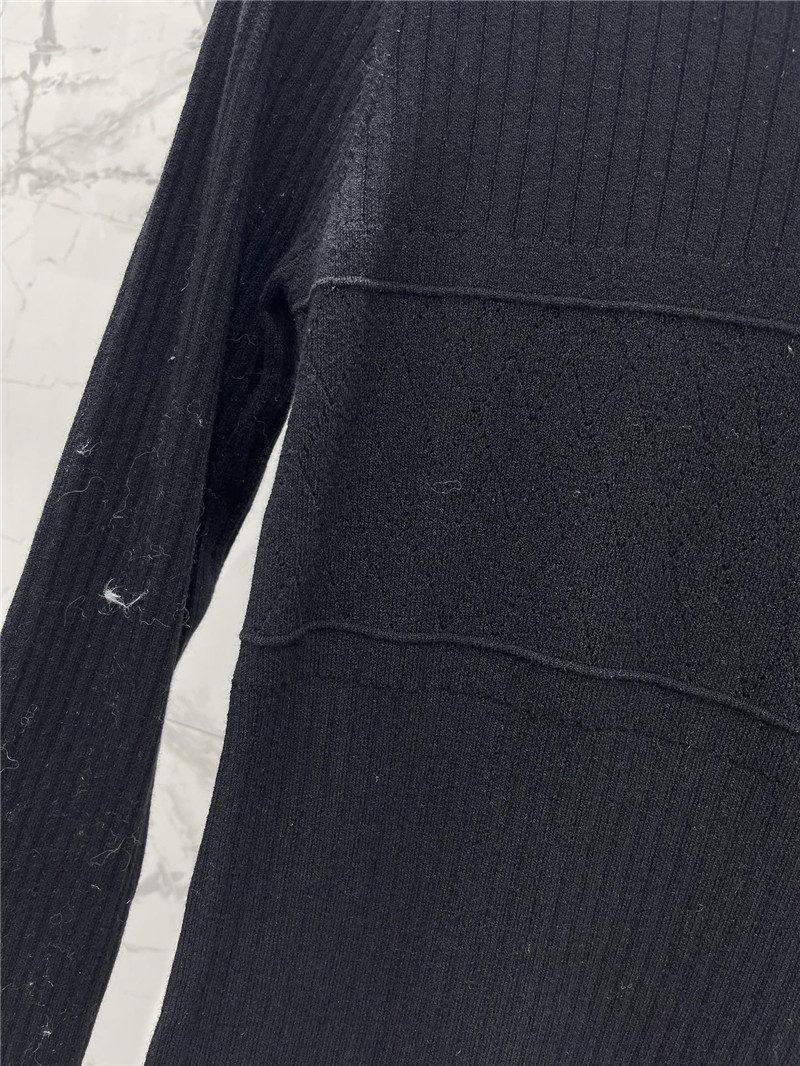 Ch**el logo paneled knitted sweater